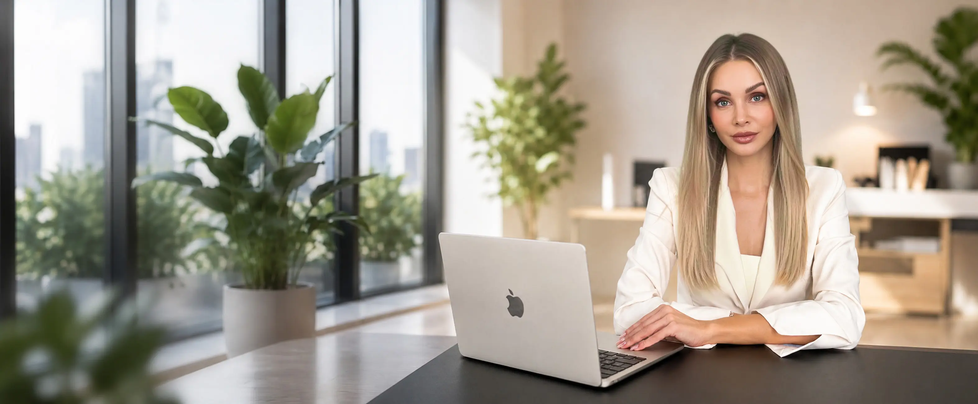 Beraterin von Go&Grow Digital am Arbeitsplatz